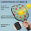 Σετ κουπιών Pickleball με κουπιά από fiberglass σε σχέδια λουλουδιών, 2 μπάλες και τσάντα – 2