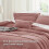 Pinch Pleat Comforter Set Dusty Pink 4-Piece 3