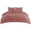 Pinch Pleat Comforter Set Dusty Pink 4-Piece 6