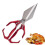 Ciseaux de cuisine robustes en acier inoxydable (1 paire) 2