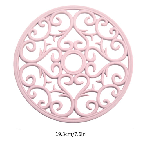Silicone Placemat Anti-Scalding Table Mat Pink 1