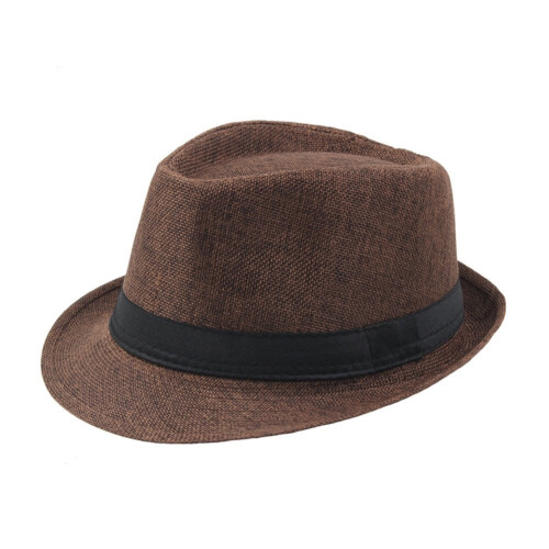 Κοντό γείσο Fedora Classic Summer Beach Sun Cap Panama για άνδρες και γυναίκες 1