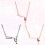 Collana con ciondolo alla moda in 3 pezzi, gioielli da donna Miss 3