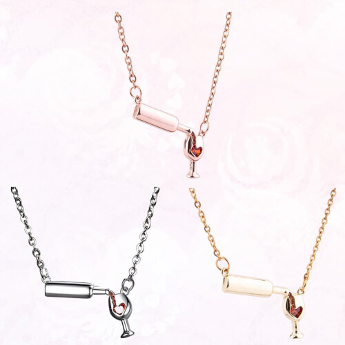 Collana con ciondolo alla moda in 3 pezzi, gioielli da donna Miss 2