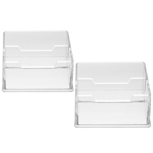 2 Pcs Presentation Multi Business Card Holder Display Stand 2