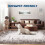 Tapis abstrait moderne 5x7, velours perle, lavable en machine 3