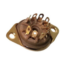 10pcs 9Pins Bakelite Tube Socket Valve Base for 12AX7,12AT7,12AU7,ECC83 Ideal for Audio Amplifier & HIFI DIY Projects