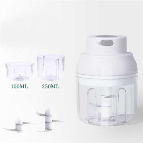 Food Processor, USB Rechargeable Powerful Motor Ginger Garlic Masher,Kitchen Food Mixer Tools 1