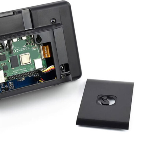 Para Raspberry Pi 4B 7 Polegadas ABS Preto Estojo de Concha para Tela de Toque Original Oficial de 7 Polegadas 800x480 2