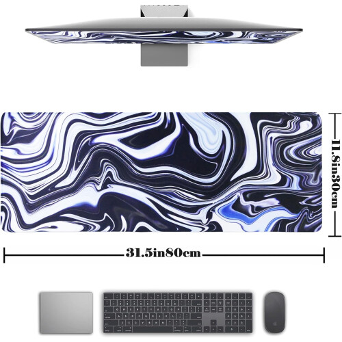Μεγάλο Mouse Pad για Gaming Μεγάλο Mouse Pad XXL Επιτραπέζιο Mousepad με πληκτρολόγιο και 2