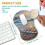 Εργονομικό Mouse Pad με υποστήριξη καρπού και κλίση αφρού μνήμης για ανακούφιση από 6