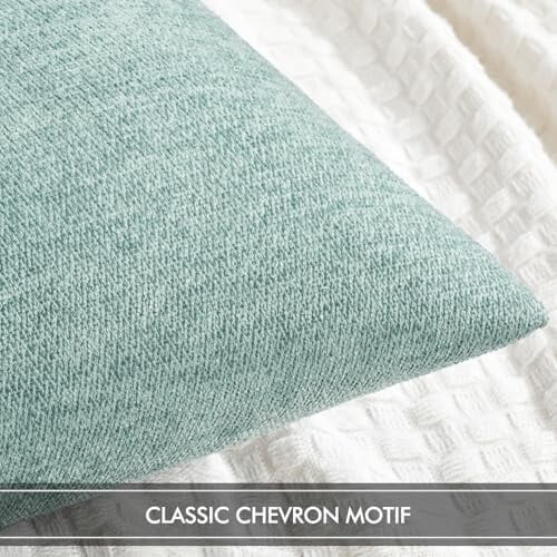Chenille örngott Aquagrönt 20x20 tum 2-pack 2