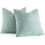 Chenille örngott Aquagrönt 20x20 tum 2-pack 6