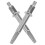 Chainsaw Accessories Hexagonal Silver Abrasive Grinding Stone 2Pcs 5.8X1.0X1.0Cm 5