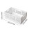 Plastic Collapsible Crate, Stackable Folding Storage Crate for Organization for Adults, Foldable Plastic Crate(White) 4