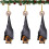 Gothic Bat Ornament Black 3.14 Inch 6