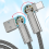 Καλώδιο γρήγορης φόρτισης USB-C 1,5 μ., μεταλλικό περιστρεφόμενο νάιλον 5