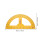 Wooden protractor for students180-degree measurement tool 2