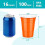 100Orange 16oz Einweg-Plastikbecher 2