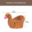Wicker Storage Basket Plastic Duck Shape 1Pcs 12x8.7in 2