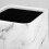 White Marble Pattern Trash Can for Home Decor with Double Layer Design and Large Opening 1 Count 7