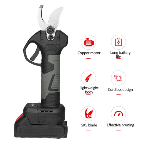 Sécateur électrique 21 V 30 mm avec étui de transport 2