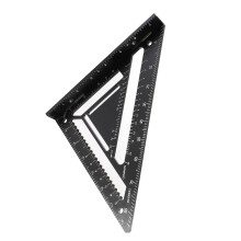 Aluminium Alloy Carpenter Square Ruler Black Triangle Layout Tool for Carpentry