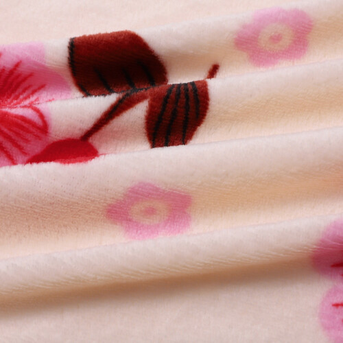 Liquidation ! Couverture polaire microfibre ultra douce et chaude, rose. 2