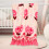 Liquidation ! Couverture polaire microfibre ultra douce et chaude, rose. 8