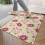 Χαλί πόρτας Pioneer με floral print, πλενόμενο αντιολισθητικό χαλάκι εσωτερικού χώρου, 4