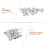 6 Pcs Pet Name Tags ID Dog for Medium Dogs Kit Silver 2