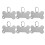 6 Pcs Pet Name Tags ID Dog for Medium Dogs Kit Silver 3