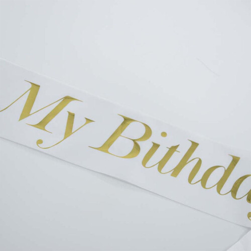 Personalisierte Schärpe mit Buchstabenaufdruck (3 Stück) 1