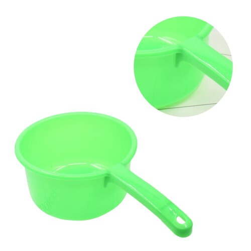Plastic Water Ladle with Handle, Multi-Use Kitchen Scoop for Cooking, Serving, and Mixing 1