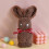 Serviette de bain en coton lapin de Pâques 14 x 30 pouces 2