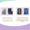 EASTIN6Pairs Αντιολισθητικές Κάλτσες Αστραγάλου με Λαβές για Παιδιά, Χαμηλό Κόψιμο, 5