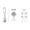 Quiet Oscillating Floor Fan, 360 Rotation, 6 Modes, 5