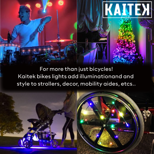 LED Bicycle Wheel Spoke Light for 1 Wheel, Orange 1