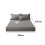 AUQ Winter Flannel Black Solid Print Cotton Flat Sheet Set,Twin–Deep Pocket 2
