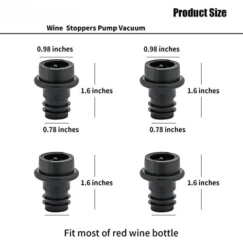 Vakuum-Weinstopper, lebensmittelechtes Silikon, 24er-Packung 2