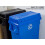 Plastic Recycling Bin Kitchen Trash Can 23 Gallon Blue 6