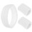 White Polyester Headband and Wristband Set 3