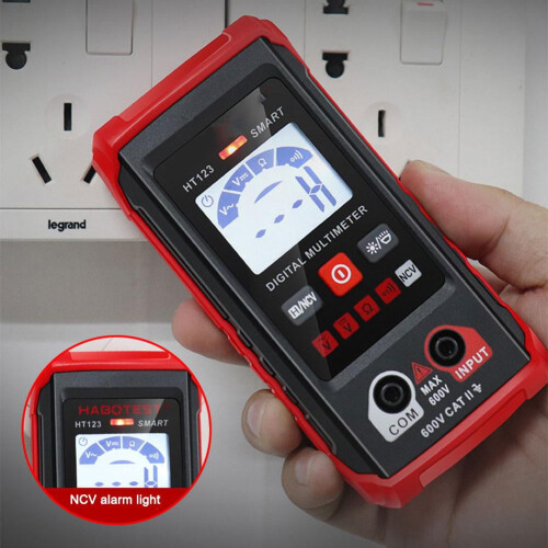 HT123 Digitale Multimeter Slimme Voltmeter Ohmmeter AC/DC Meter Testers T0T4 2