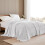 Waffle Jacquard Throw Blanket Light Grey 90 x 104 in 3