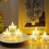 LED tea lights rechargeable with remote timer 12 pcs 4