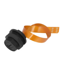 Presa per scheda SIM con cavo da 20 cm, IP68, montaggio a pannello, in ottone.