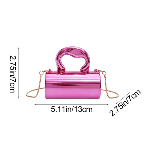 Γυναικεία τσάντα ώμου Clutch Tote από ακρυλικό σε ασημί χρώμα – Μοντέρνα τσάντα ώμου 2