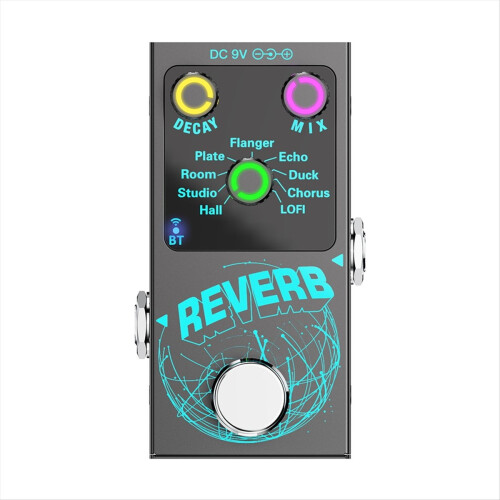 Digital gitarrreverbpedal med true bypass 1