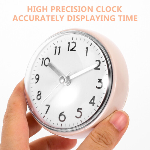 Waterproof Clock for Bathroom Wall Clock White 1Pack 1