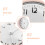 Waterproof Clock for Bathroom Wall Clock White 1Pack 5